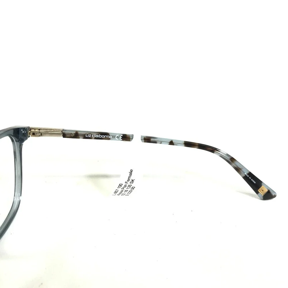 Liz Claiborne Eyeglasses Frames L657 E1N Clear Blue Brown Tortoise 52-16-135